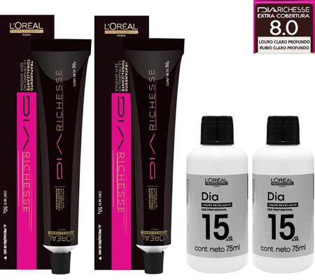 TONALIZANTE LOREAL PROFESSIONNEL - DIA RICHESSE 8 - LOURO CLARO