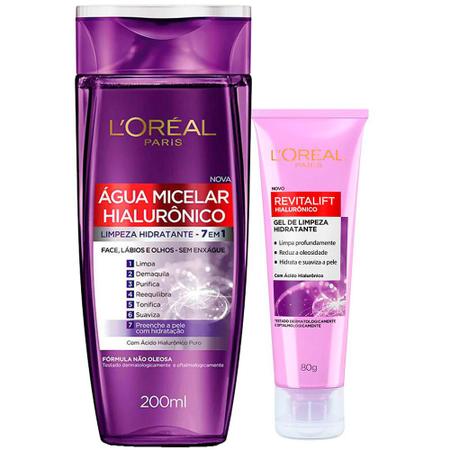 Imagem de LOréal Paris Revitalift Hialurônico Kit  Água Micelar + Gel de Limpeza