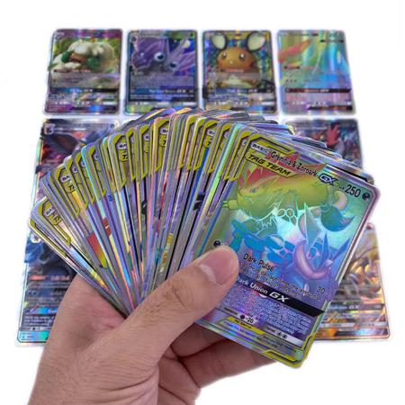 100 Cartas Pokemon Sem Repetições com 5 Brilhantes + Ultra Rara V Garantida  - COPAG - Deck de Cartas - Magazine Luiza