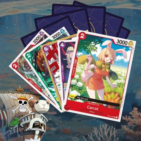 Lote cartas One Piece originais Bandai em inglês com 25 ou 50 cartas sem  repetições