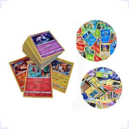 Lote Pack 100 Cartas Pokémon Aleatórios sem Nenhuma Repetida :  : Brinquedos e Jogos