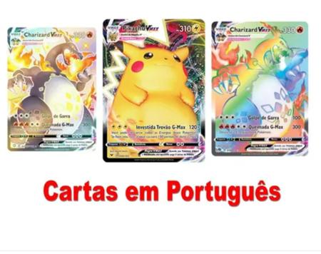 Lote Pokémon - 100 Cartinhas - Gx , V ou Ex Grátis - Português