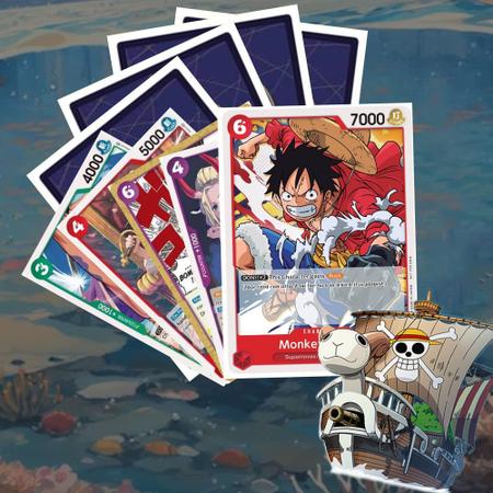 Lote cartas One Piece originais Bandai em inglês com 25 ou 50 cartas sem  repetições