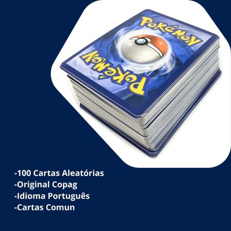 Lote Pack 100 Cartas Pokémon Aleatórios sem Nenhuma Repetida :  : Brinquedos e Jogos