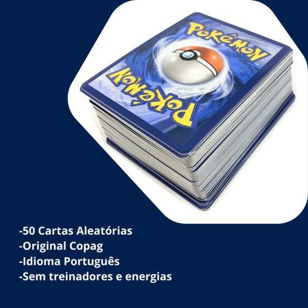 Kit com 50 Cartinhas Pokemon, Marca Copag