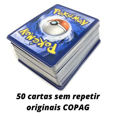 Kit com TRÊS cartas aleatórias de Pokémon TCG Originais COPAG