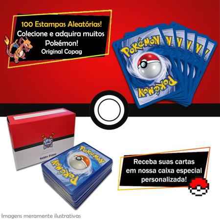 Kit 100 Cartas Pokémon Aleatórias Sem Repetidas