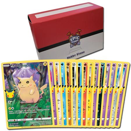 Kit Lote 10 Cartas Pokémon Raras Original Copag Português - Deck de Cartas  - Magazine Luiza