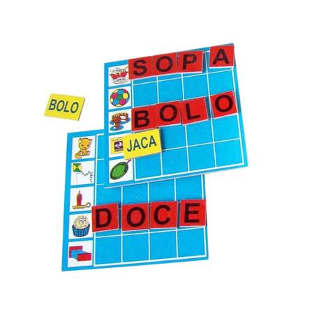 Loto Leitura em MDF Loto Leitura Material Educativo