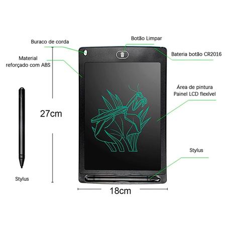 UKCOCO 7 Unidades Caneta Lcd Desenho De Caneta Tablet Caneta Stylus Para  Tablet De Pintura Bloco De Escrita Lcd Placa De Escrita Lcd Eletrônicos