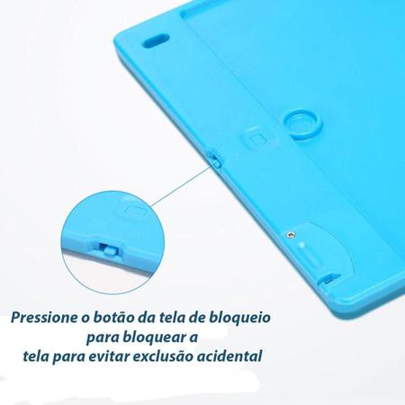 Imagem de Lousa Mágica Anotações Tablet Infantil Lcd