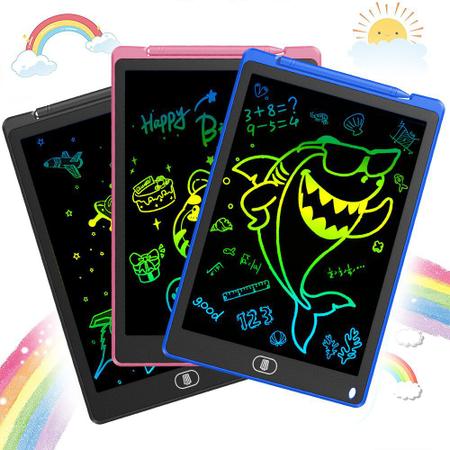 Lousa Mágica Lcd Tablet Escrever Pintar e Desenhar 12 Polega - Online -  Lousa Mágica - Magazine Luiza