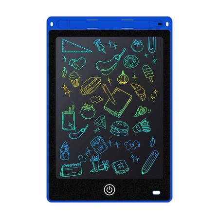 Imagem de Lousa Mágica Infantil Digital Tablet Escrita Colorida Para Desenho Criança LCD 10" Preta