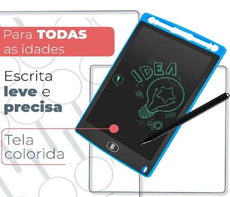 Lousa Mágica Lcd Tablet Escrever Pintar e Desenhar 12 Polega - Online -  Lousa Mágica - Magazine Luiza