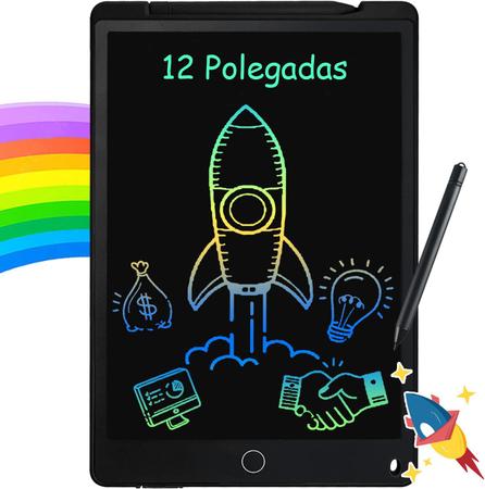 Lousa Mágica Lcd Tablet Escrever Pintar e Desenhar 12 Polega - Online -  Lousa Mágica - Magazine Luiza