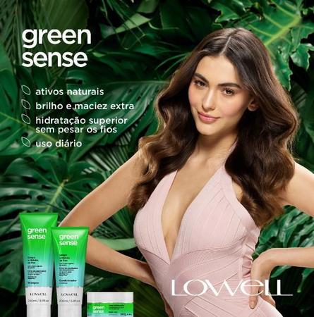 Imagem de Lowell Shampoo Green Sense Limpeza Delicada Uso Diário Cabelos Sáudaveis Mais Longos Anti Frizz