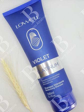 Imagem de Lowell Violet Platinum Shampoo E Máscara Neutraliza Tons Amarelados Alaranjados Matiza Promovendo Hidratação E Brilho Intenso