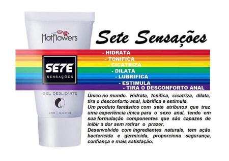 Gel Deslizante Lubri-ficante Sete 7 Sensações Hot Flowers 25g E Raspadinha  - Isa Lingerie - Gel para Sexo - Magazine Luiza