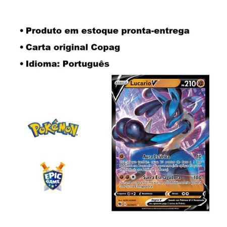 Lote Pokémon Pack Celebrações Cartas Raras Foil de Pokémon em Português -  Deck de Cartas - Magazine Luiza