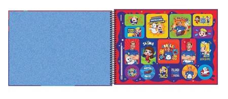 Caderno de Desenho CD 80fls Azul Luccas Neto Tilibra - Welban