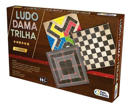 Jogo Ludo Dama E Trilha-2801