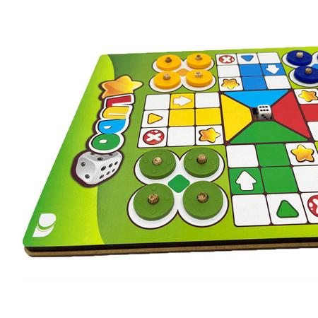 Ludo Jogo Infantil Madeira - Tralalá 4 Kids