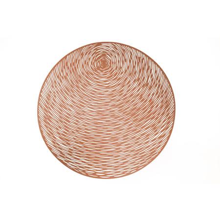 Lugar Americano Redondo De Plástico Globe Rosê 38cm - Lyor Imagem de Lugar Americano Redondo De Plástico Globe Rosê 38cm