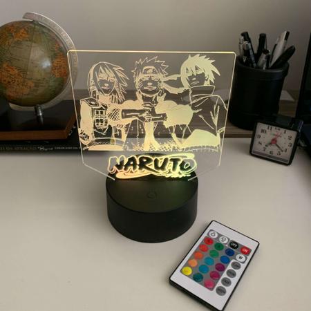 Luminária Led 3d Naruto Nuvem Abajur - 3D Fantasy - Luminária - Magazine  Luiza