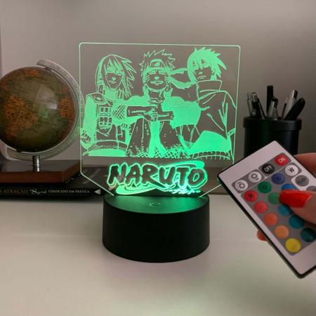 Abajur De Mesa De Led Naruto Uzumaki