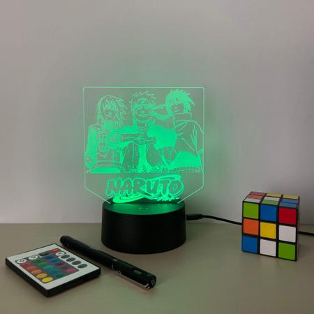 Abajur De Mesa De Led Naruto Uzumaki