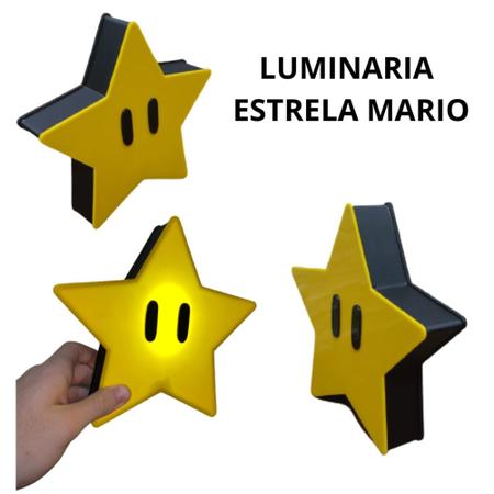 Imagem de Luminaria abajur Estrela Super Mario Geek