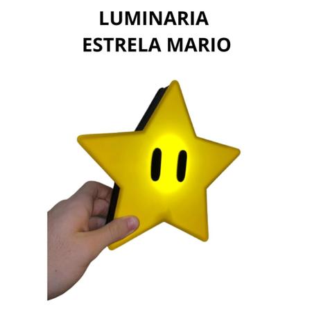 Imagem de Luminaria abajur Estrela Super Mario Geek