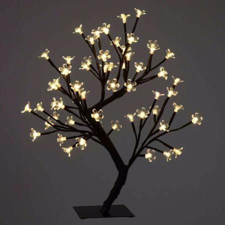 Imagem de Luminária Árvore Flor De Cerejeira 48 Leds Abajur 220v