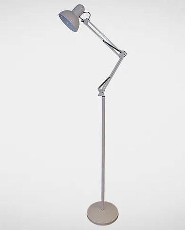 Imagem de Luminária Chão Pedestal Articulada Tipo Coluna Branco Office Lamp