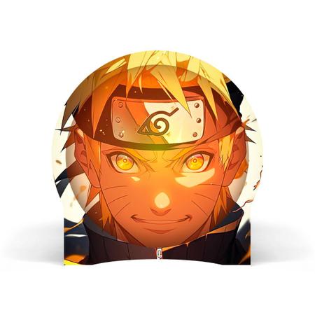 Luminária Circular - Anime Naruto Rosto - ShopC - Luminária