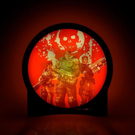 Imagem de Luminária Circular Gears of War Personagens