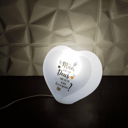 Luminária Bambini LED Coração de Mãe em Promoção