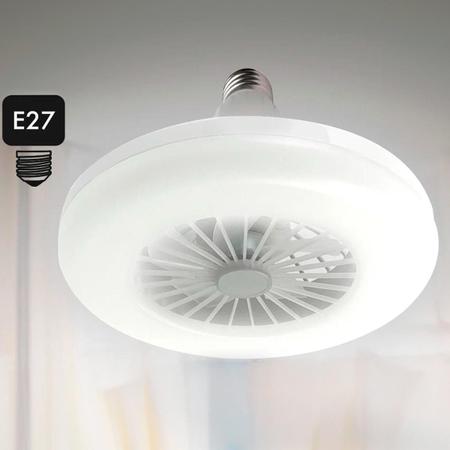 Imagem de Luminária de Teto LED com Ventilador e Controle E27