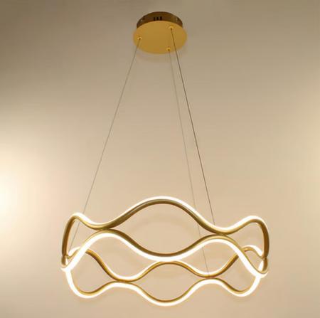 Imagem de Luminária de Teto Pendente Moderna Elegante Circular Diâmetro 50cm 50W 3000K Bivolt GL104P50