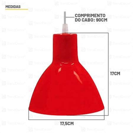 Imagem de Luminária de Teto Pendente Taschibra TD 622 1XE27