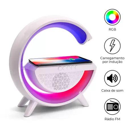 G-SPEAKER SMART STATION Luminária Alto Falante e Carregador sem Fio