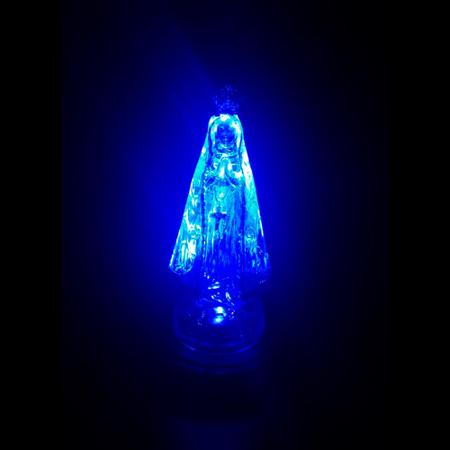 Imagem de Luminária Imagem Nossa Senhora Aparecida Led Azul