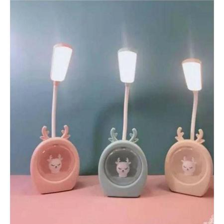 Imagem de Luminária infantil de mesa led fofa formato de bichinhos