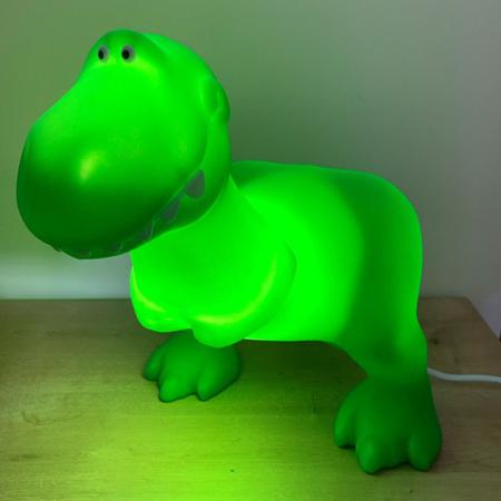 Luminária Infantil Usare Dinossauro Rex Personagem Filme Desenho