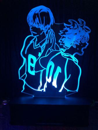 Luminária 3D Anime Haikyuu Hinata