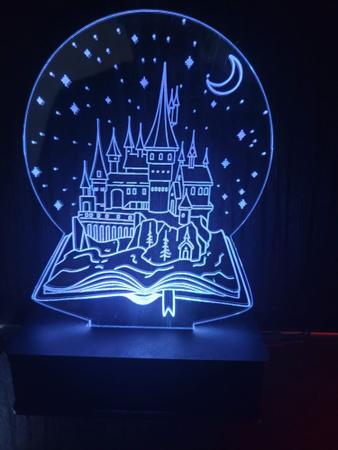 Abajur Luminária Mesa Corvinal Harry Potter Ravenclaw LED - Tecnotronics -  Abajur - Magazine Luiza