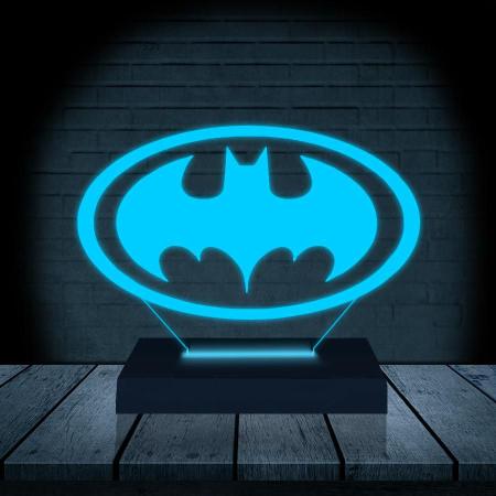 Imagem de Luminária Led 3D Abajur  Batman Heroi DC 1 Presente Criativo Decoração