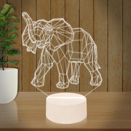 Imagem de Luminária Led 3D Elefante India1