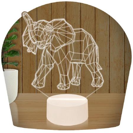 Imagem de Luminária Led 3D Elefante India1