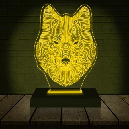 Imagem de Luminária Led 3D Lobo Abajur 2